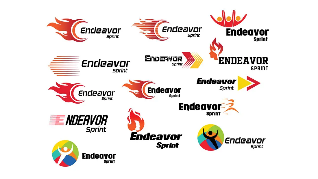 endeavor sprint logo exploration